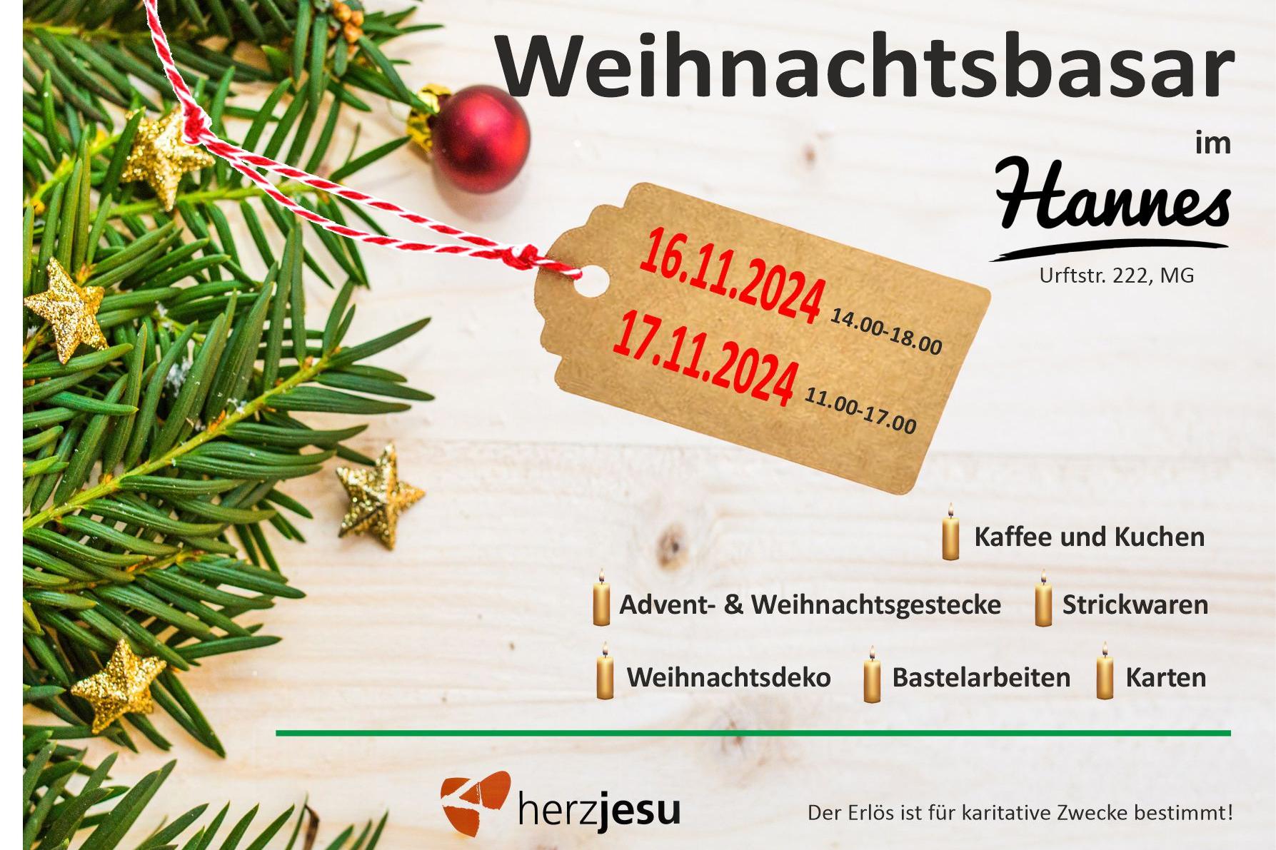 Weihnachtsbasar 2024 im Hannes