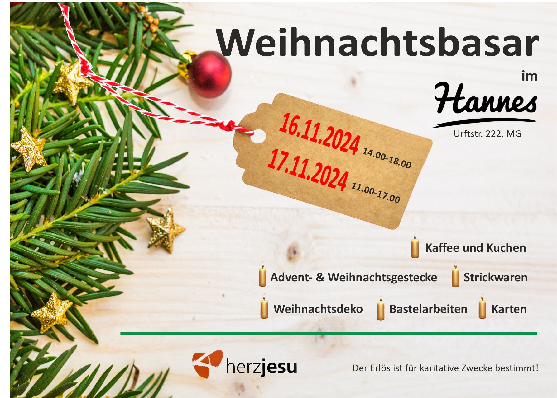 Weihnachtsbasar 2024 im Hannes