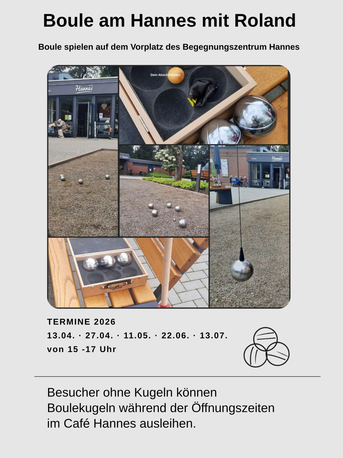 Boule Plakat neu 2026