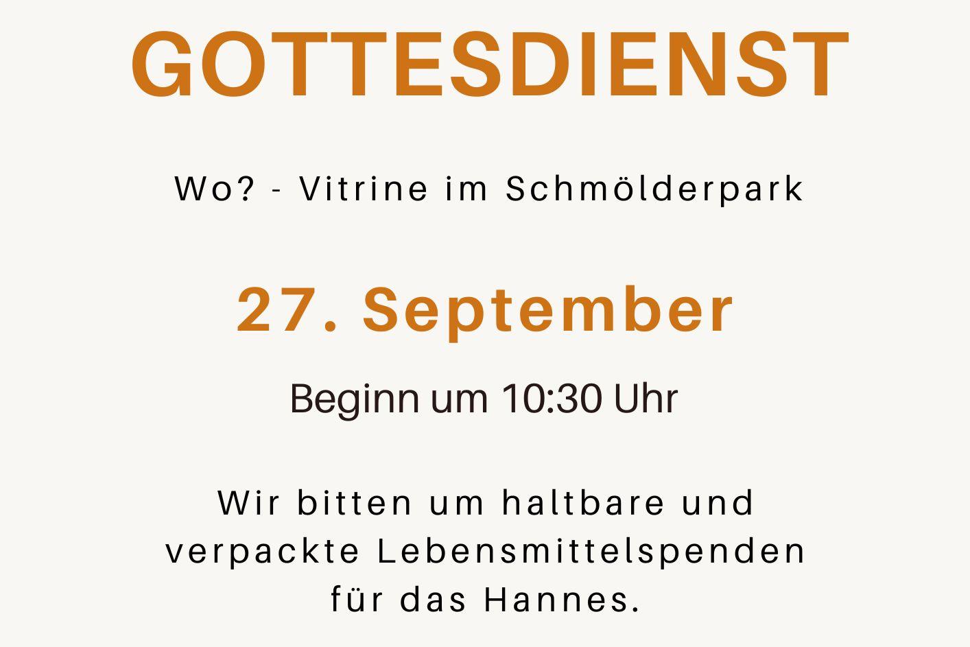 Erntadank-Gottesdienst