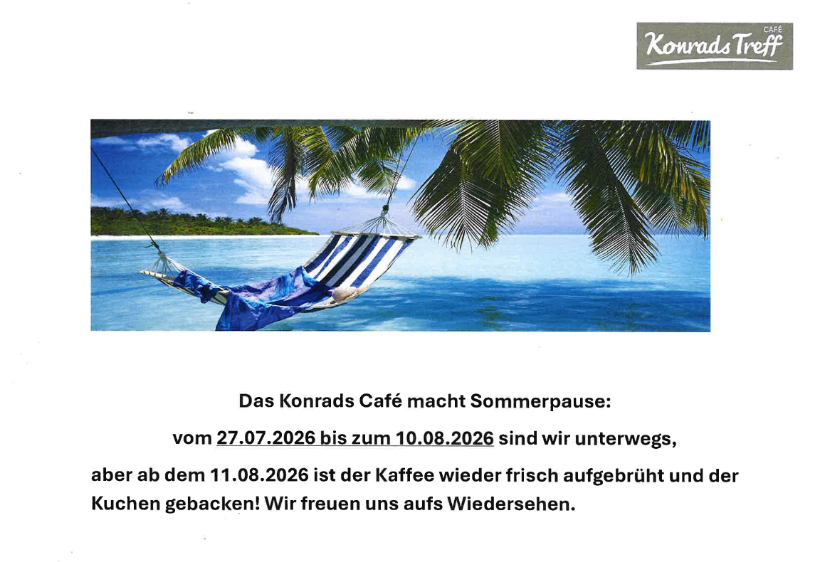 Konradtreff-Pause