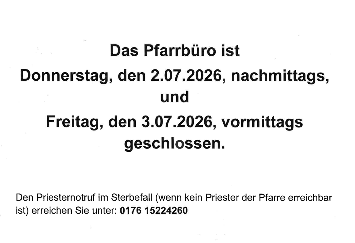 Pfarrbüro-geschlossen