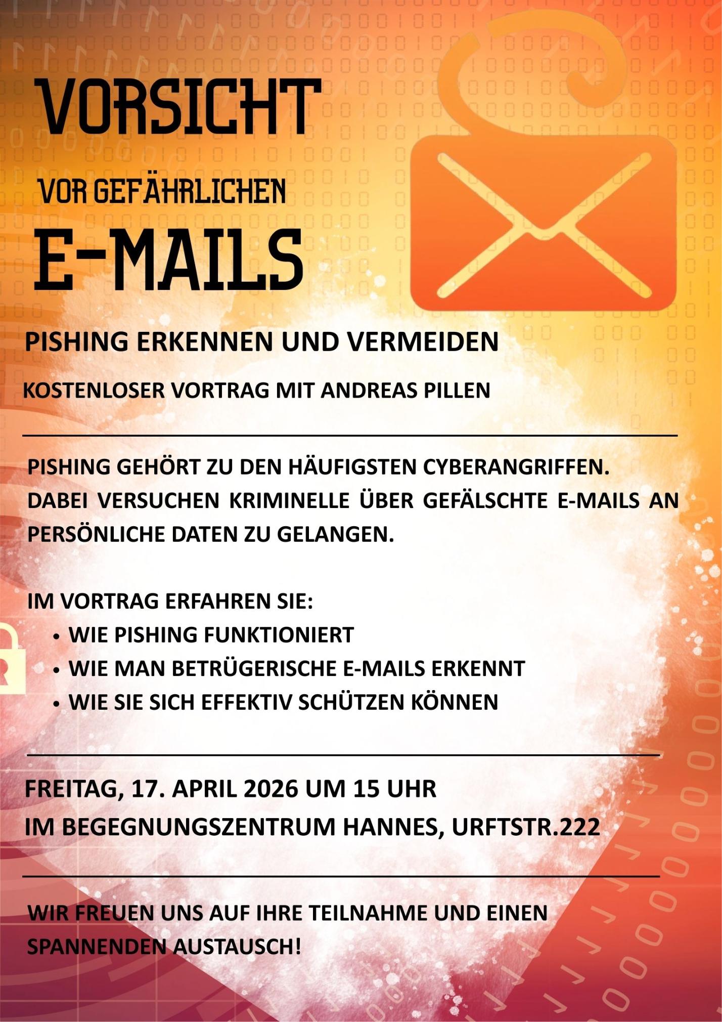 Pishing Mails 17.04.2026 neue Schrift