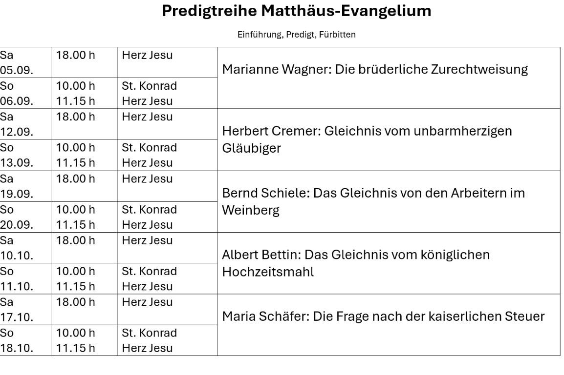 Predigtgreihe