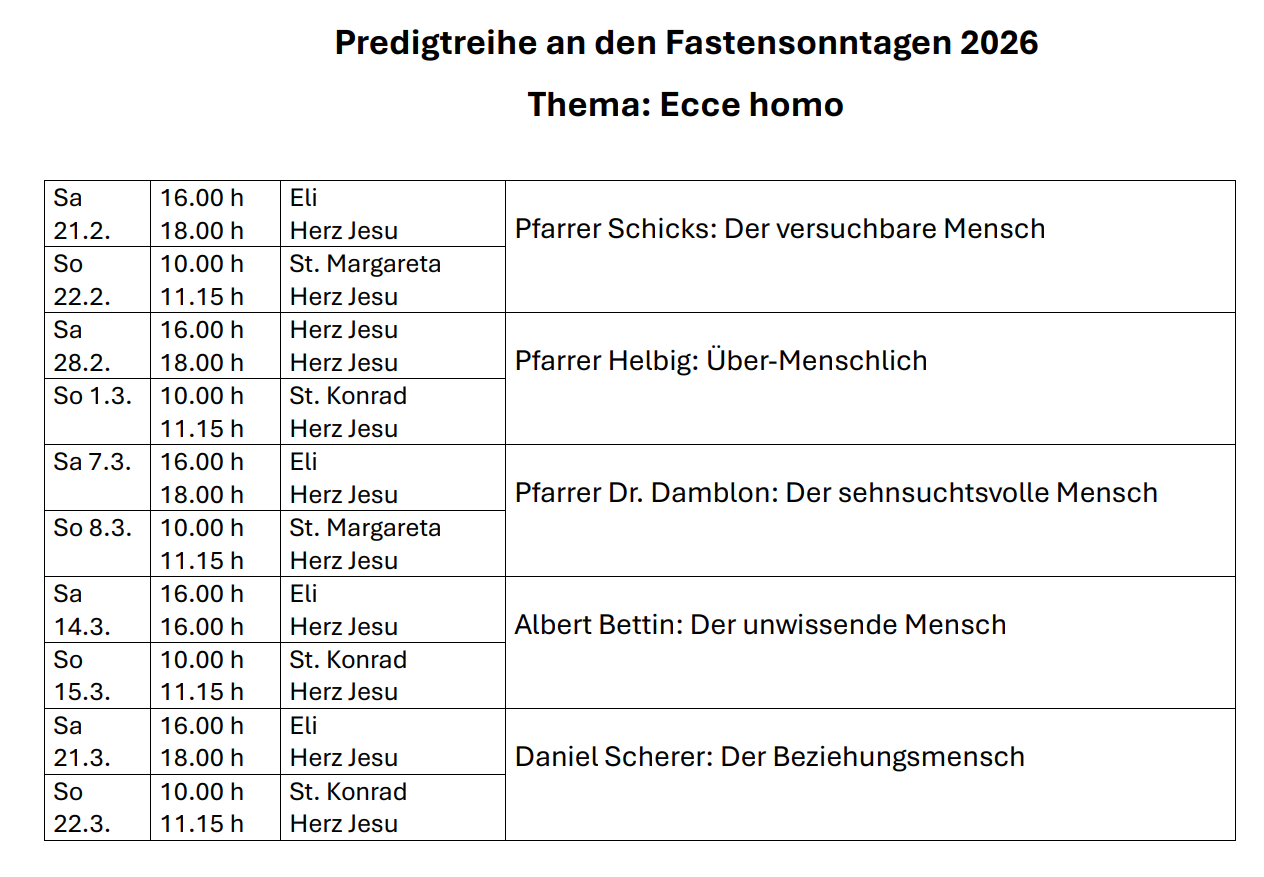 Predigtreihe-Fastensonntage