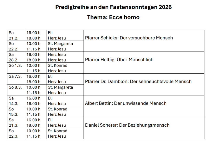 Predigtreihe-Fastensonntage