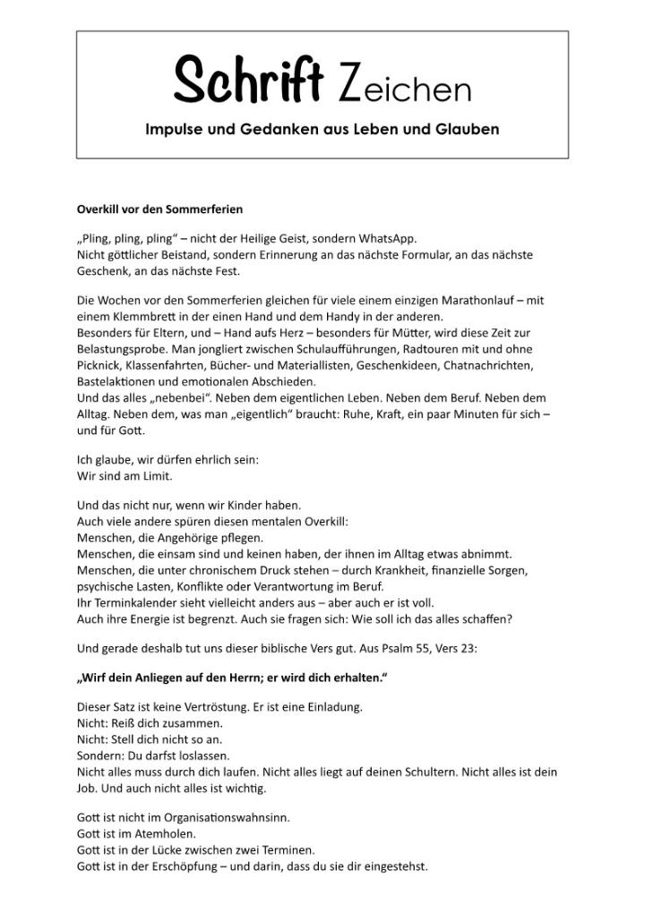 Schriftzeichen, 202507, Overkill vor den Sommerferien_1